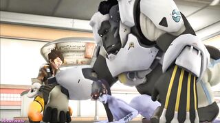 Overwatch windowmaker fucked by huge giant robot on spaceship - 2 image