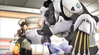 Overwatch windowmaker fucked by huge giant robot on spaceship
