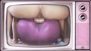 Hard fucking a Japanese with a big ass in a purple leotard - 3 image