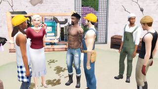 Rich Lady Deals With Construction Workers (Promo) | The Sims/ 3D Hentai - 4 image