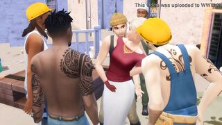 Rich Lady Deals With Construction Workers (Promo) | The Sims/ 3D Hentai - 5 image