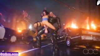 Monsters with giant penises drill and cum in the pussy of many women | 3D Hentai Animations | P48 - 7 image