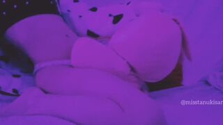 Amateur asian teen Humping bunny plushie fuck until orgasm webcam girl uncensored - 1 image