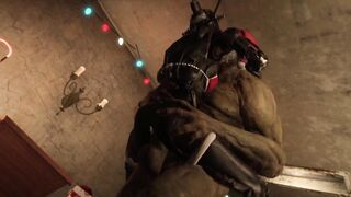 Sensual Assaultron gets her Christmas gift (it's a big fuckin penis) - 7 image