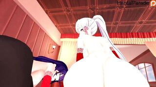 Inazuma Xmas with Raiden Ei and Ayaka Genshin Impact Hentai Uncensored - 10 image