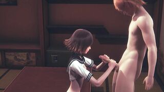 Hentai Uncensored 3D - Kaya Handjob and Fucked and creampie - 3 image