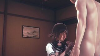 Hentai Uncensored 3D - Kaya Handjob and Fucked and creampie - 5 image