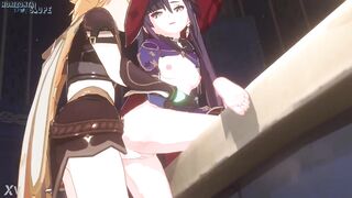 Aether and Mona intimate fucking (by Horizontalslope)