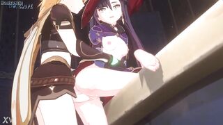 Aether and Mona intimate fucking (by Horizontalslope) - 4 image