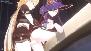 Aether and Mona intimate fucking (by Horizontalslope) - 7 image