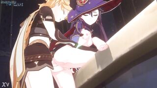 Aether and Mona intimate fucking (by Horizontalslope) - 8 image