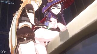 Aether and Mona intimate fucking (by Horizontalslope) - 9 image