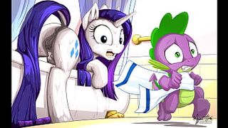 MLP Porn Rarity Pony ( My Little Pony Clop Ponies Hentai Furry Sex Cartoon Compilation ) - 1 image