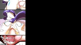 MLP Porn Rarity Pony ( My Little Pony Clop Ponies Hentai Furry Sex Cartoon Compilation ) - 4 image