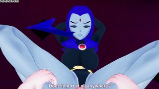 Hentai POV Feet Teen Titans Raven - 5 image