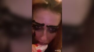 April Gives Crazy Blowjob On Alien Cock - 4 image