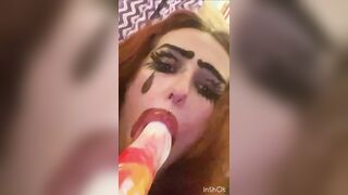 April Gives Crazy Blowjob On Alien Cock - 5 image
