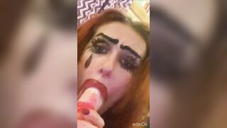 April Gives Crazy Blowjob On Alien Cock - 7 image