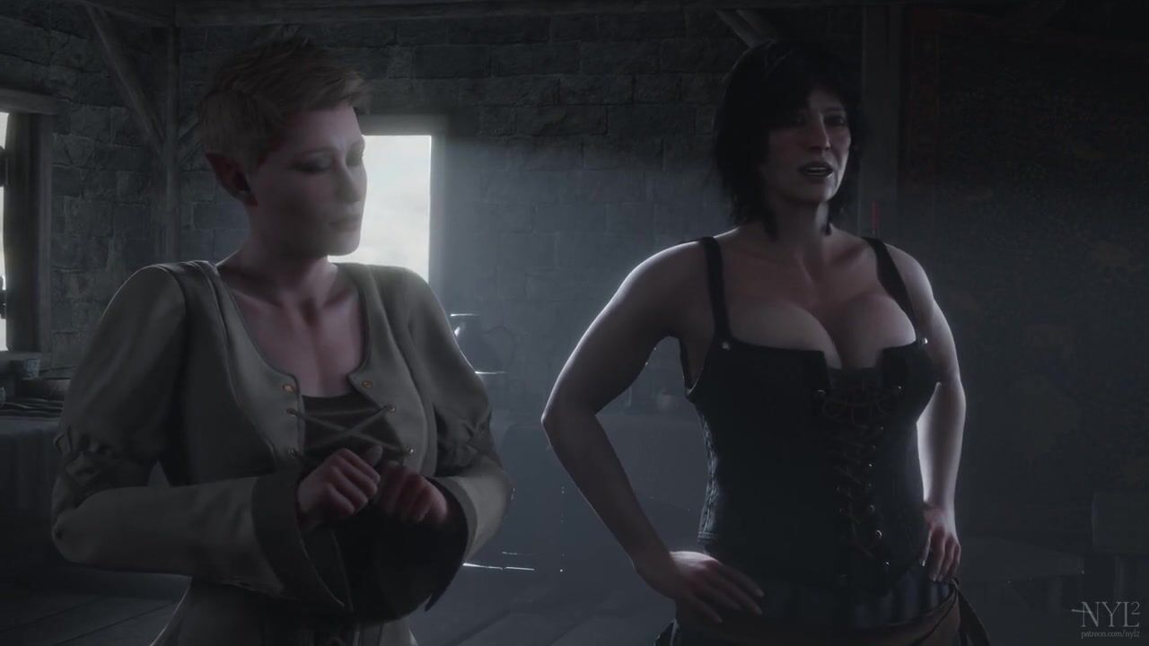 A discreet meeting in a dimly lit Bordello chamber