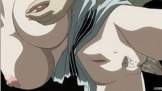 MILF in stockings with big boobs enjoys fucking (uncensored hentai) - 9 image