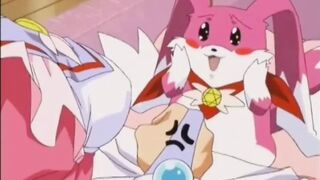 Busty blonde anime teen getting pussy ravaged