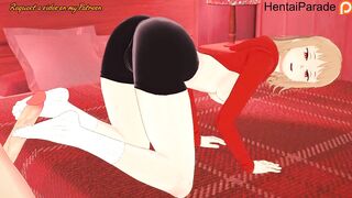 Akane Sawatari giving Footjob Chainsaw Man Hentai Uncensored - 3 image