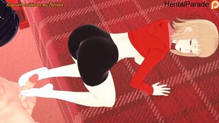 Akane Sawatari giving Footjob Chainsaw Man Hentai Uncensored - 4 image