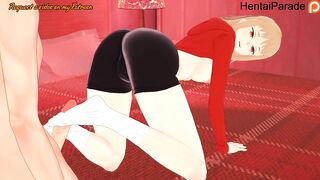 Akane Sawatari giving Footjob Chainsaw Man Hentai Uncensored - 6 image