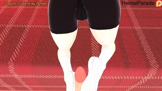 Akane Sawatari giving Footjob Chainsaw Man Hentai Uncensored - 8 image