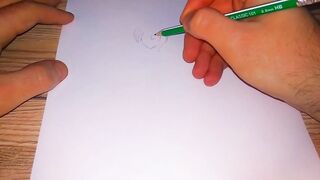 Drawing a Japanese woman in a bondage and gagged - 2 image