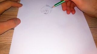 Drawing a Japanese woman in a bondage and gagged - 4 image