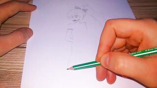 Drawing a Japanese woman in a bondage and gagged - 6 image