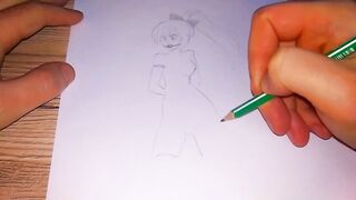 Drawing a Japanese woman in a bondage and gagged - 7 image