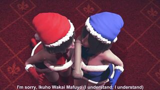 Christmas girls handjob and lick your cock POV - 9 image