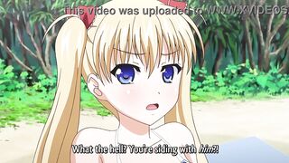 Skinny Anime Blonde Fucks On The Beach (Hentai Uncensored) - 6 image