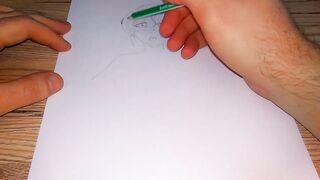 An exited Japanese woman leans her huge boobs against the glass - 5 image