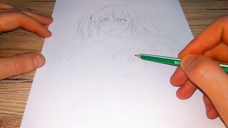 An exited Japanese woman leans her huge boobs against the glass - 8 image