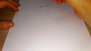 Mysterious hentai girl takes a cock in her pussy - 1 image