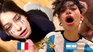 Argentina World Champion, Fan Fucks French After FINAL - Meg Vicious - 1 image