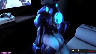 FUCKING TO TRACER at the office - 1 image