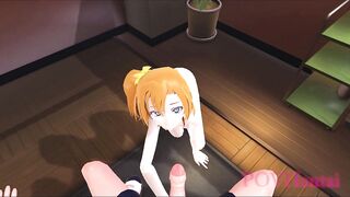 Love Live Monoka hand job blow job and fuck - 3 image