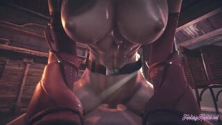 Starwars Hentai POV Ahsoka 3D 4D - blowjob and fucked cowgirl stily with creampie - 8 image