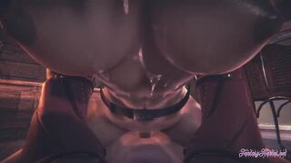 Starwars Hentai POV Ahsoka 3D 4D - blowjob and fucked cowgirl stily with creampie - 9 image