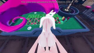 Team Rocket's Jessie gets POV fucked by you in a casino, lets you cum inside her pussy - Pokemon Hentai. - 6 image