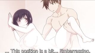 Uncensored Hentai / Fucked his girlfriend while she was taking a bath (overflow) - 3 image
