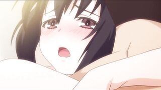 Uncensored Hentai / Fucked his girlfriend while she was taking a bath (overflow) - 9 image