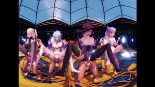 Genshin Impact - Group Dance & Orgy [UNCENSORED HENTAI 4K MMD] - 1 image