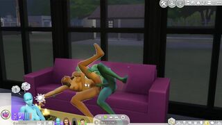 Sims 4: Fucking an Alien on Couch - 10 image