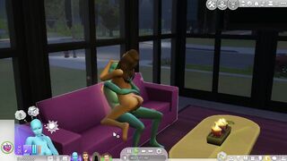Sims 4: Fucking an Alien on Couch - 2 image
