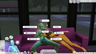 Sims 4: Fucking an Alien on Couch - 8 image